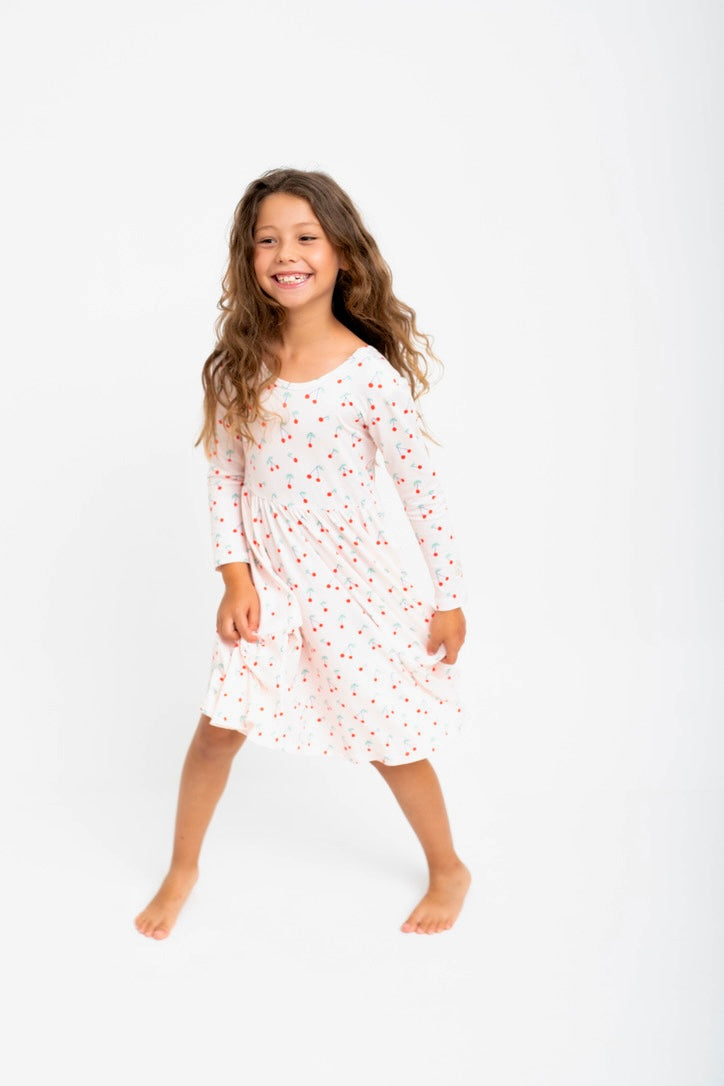 VESTIDO BALLET ECO PINK CHERRIES
