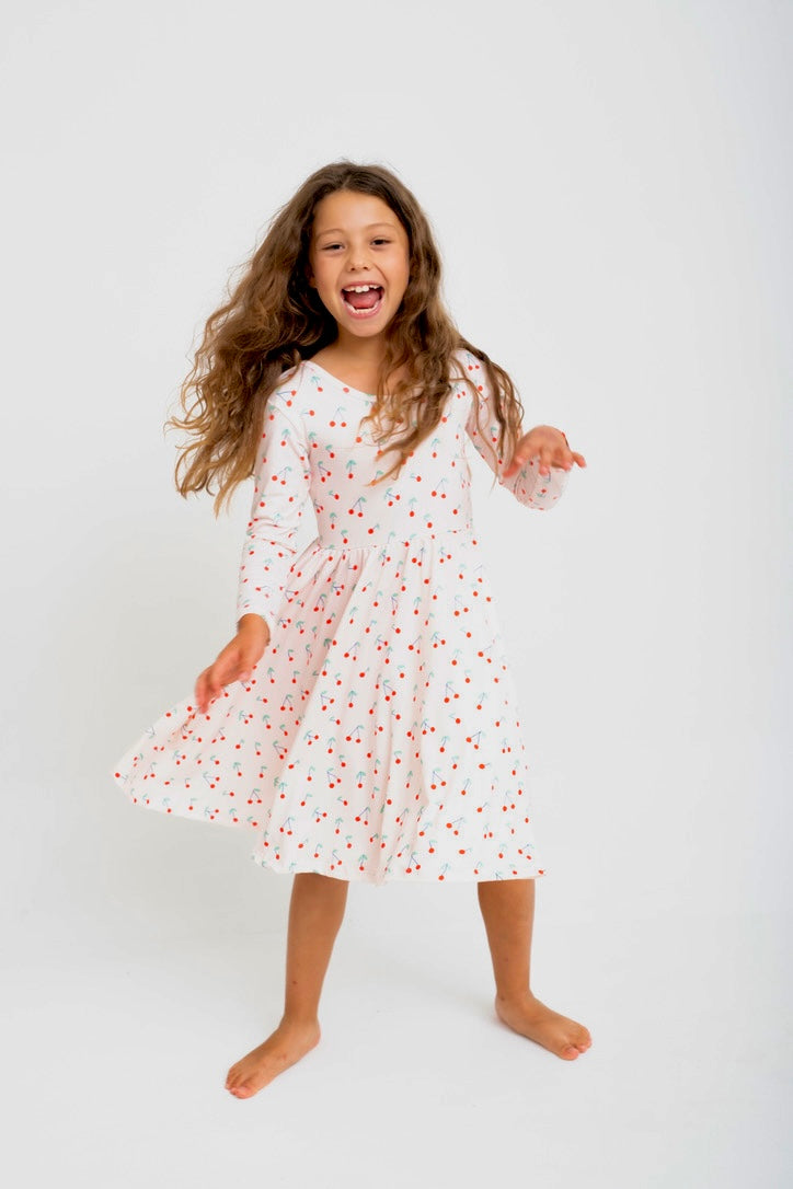 VESTIDO BALLET ECO PINK CHERRIES