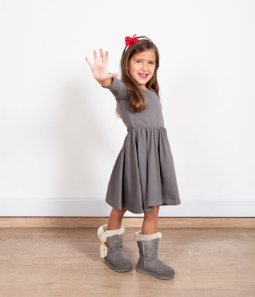VESTIDO BALLET GRIS