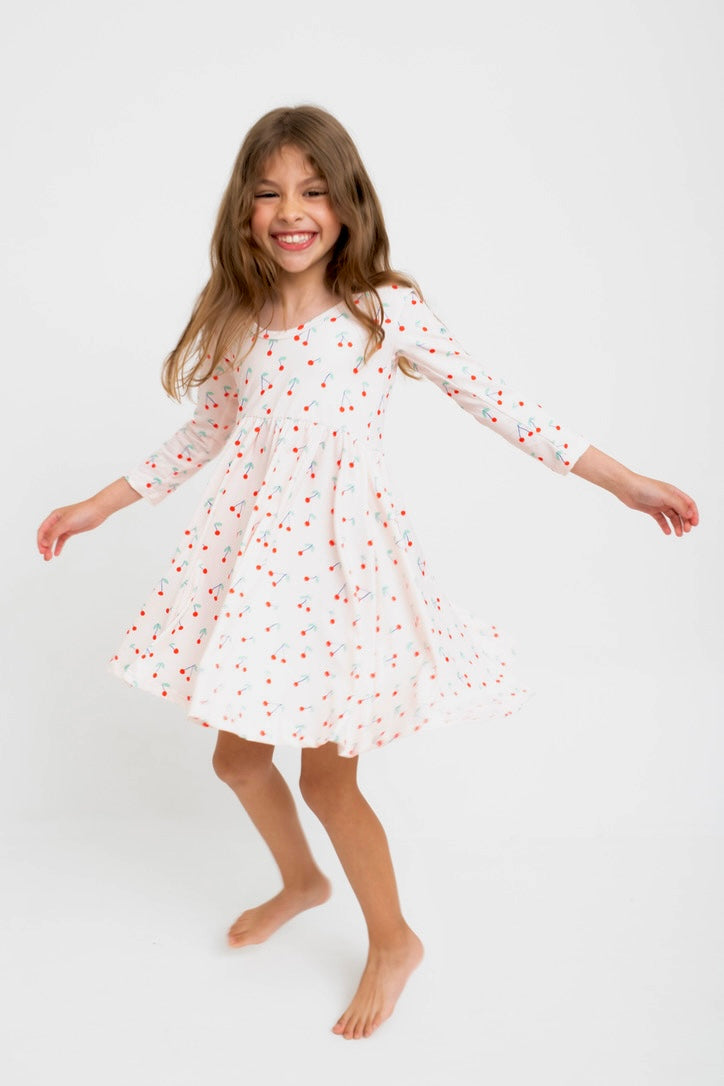 VESTIDO BALLET ECO PINK CHERRIES
