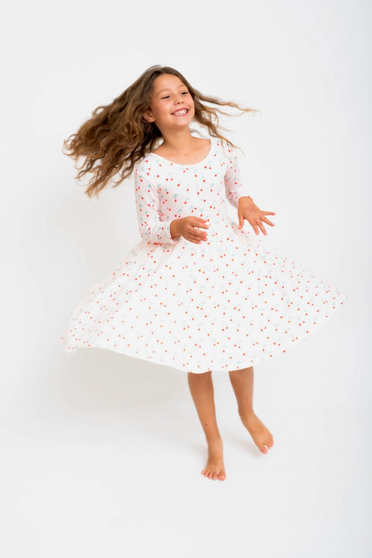 VESTIDO BALLET ECO PINK CHERRIES