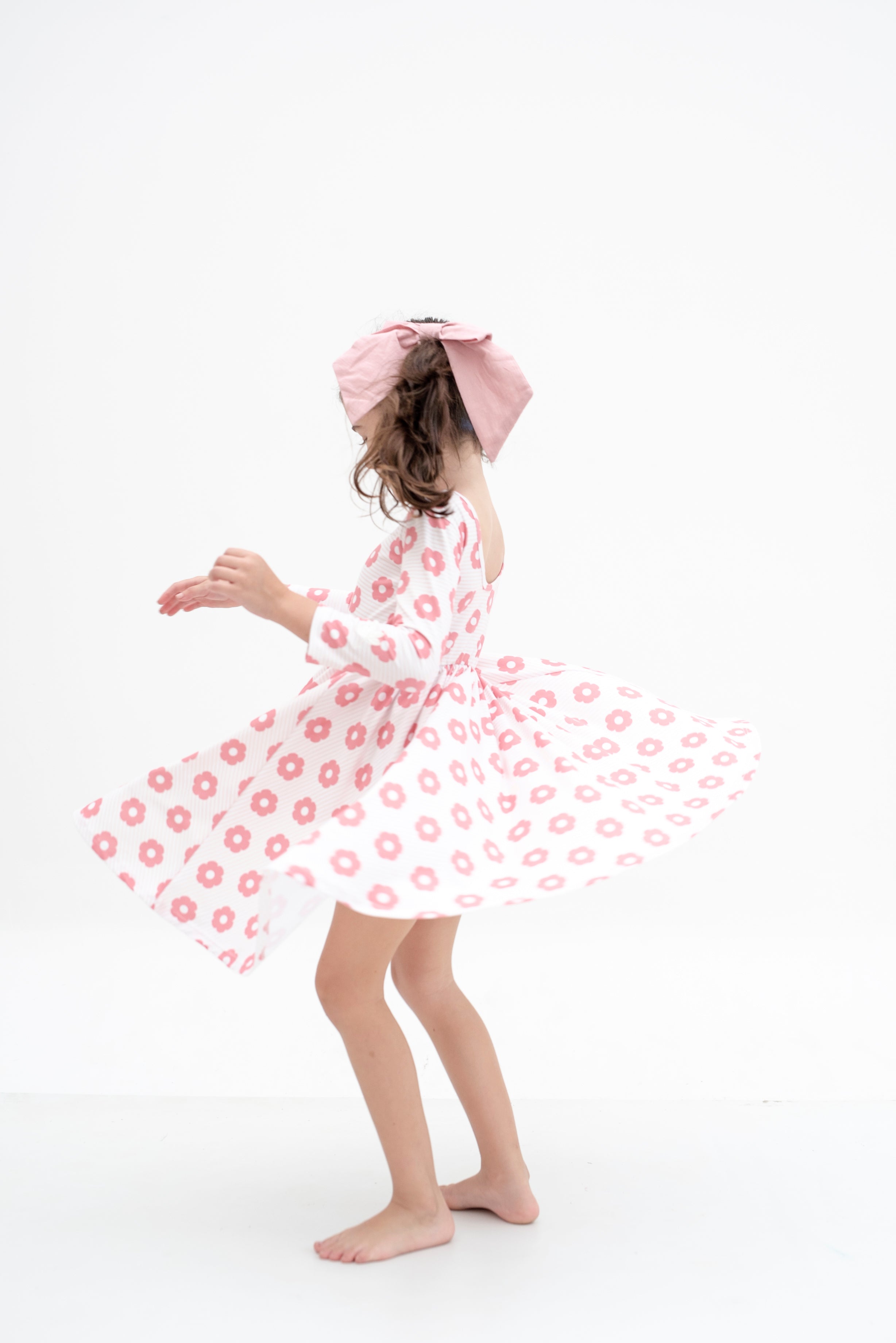 VESTIDO BALLET ECO FLORES ROSA POP