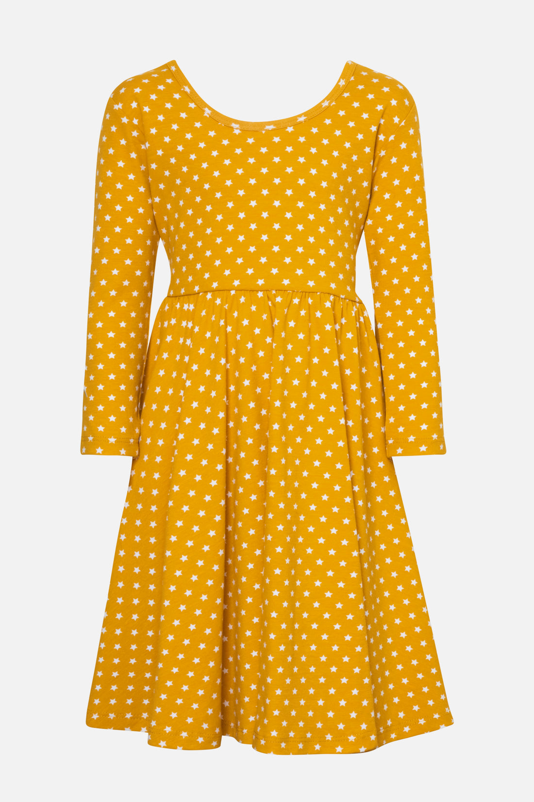 VESTIDO BALLET MOSTAZA ESTRELLAS MINI