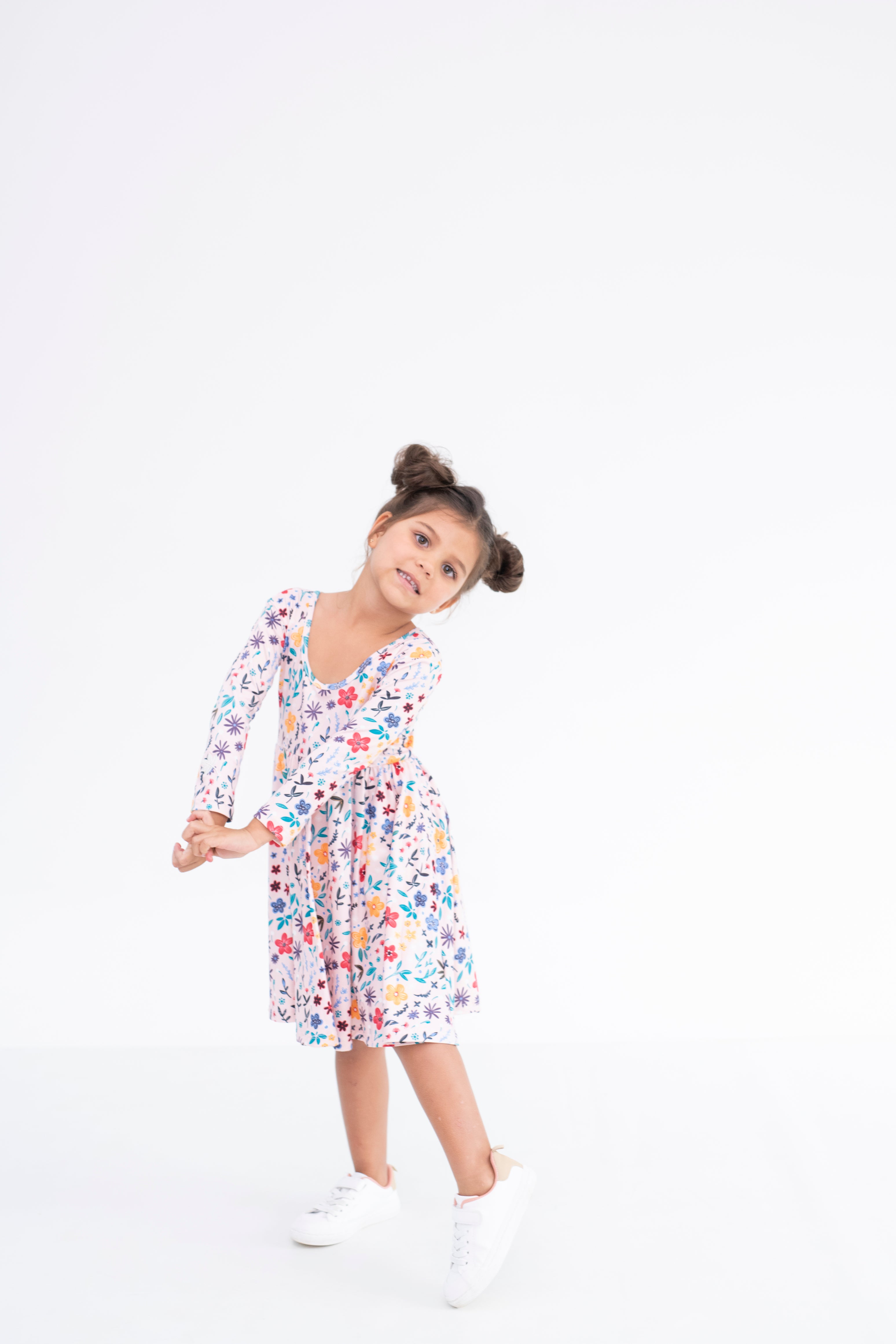 VESTIDO BALLET ECO ROSA MULTICOLOR