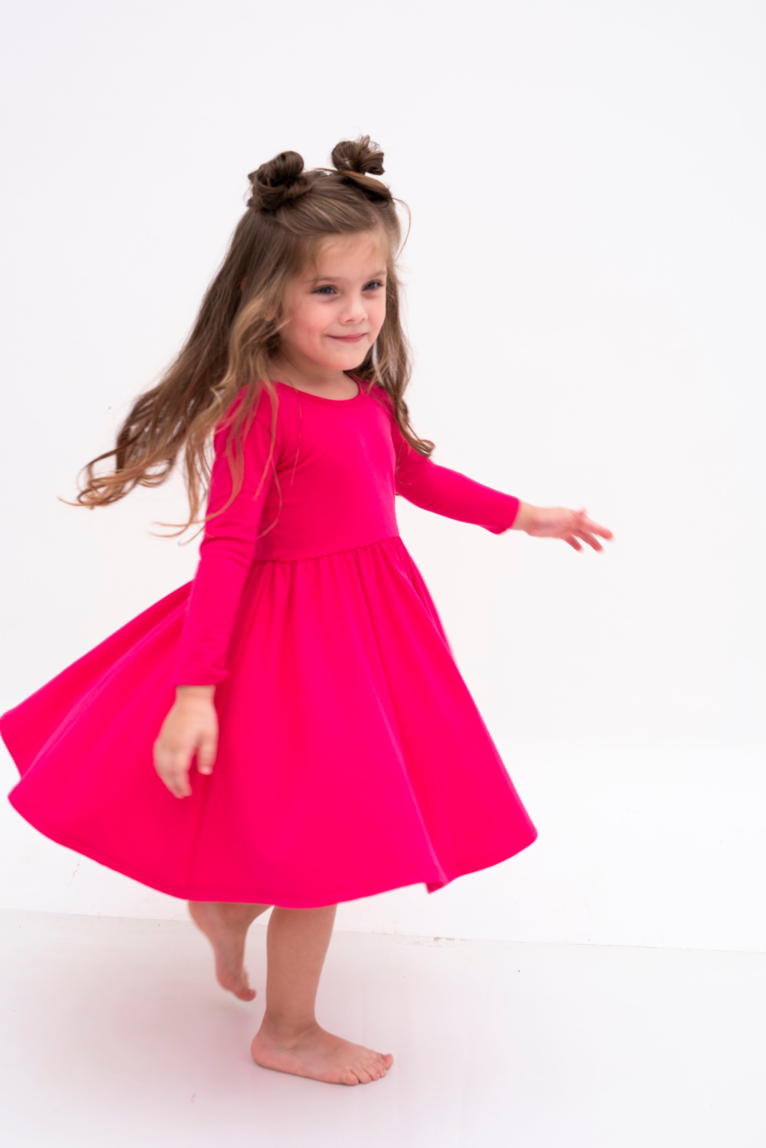VESTIDO BALLET MAGENTA FUCSIA