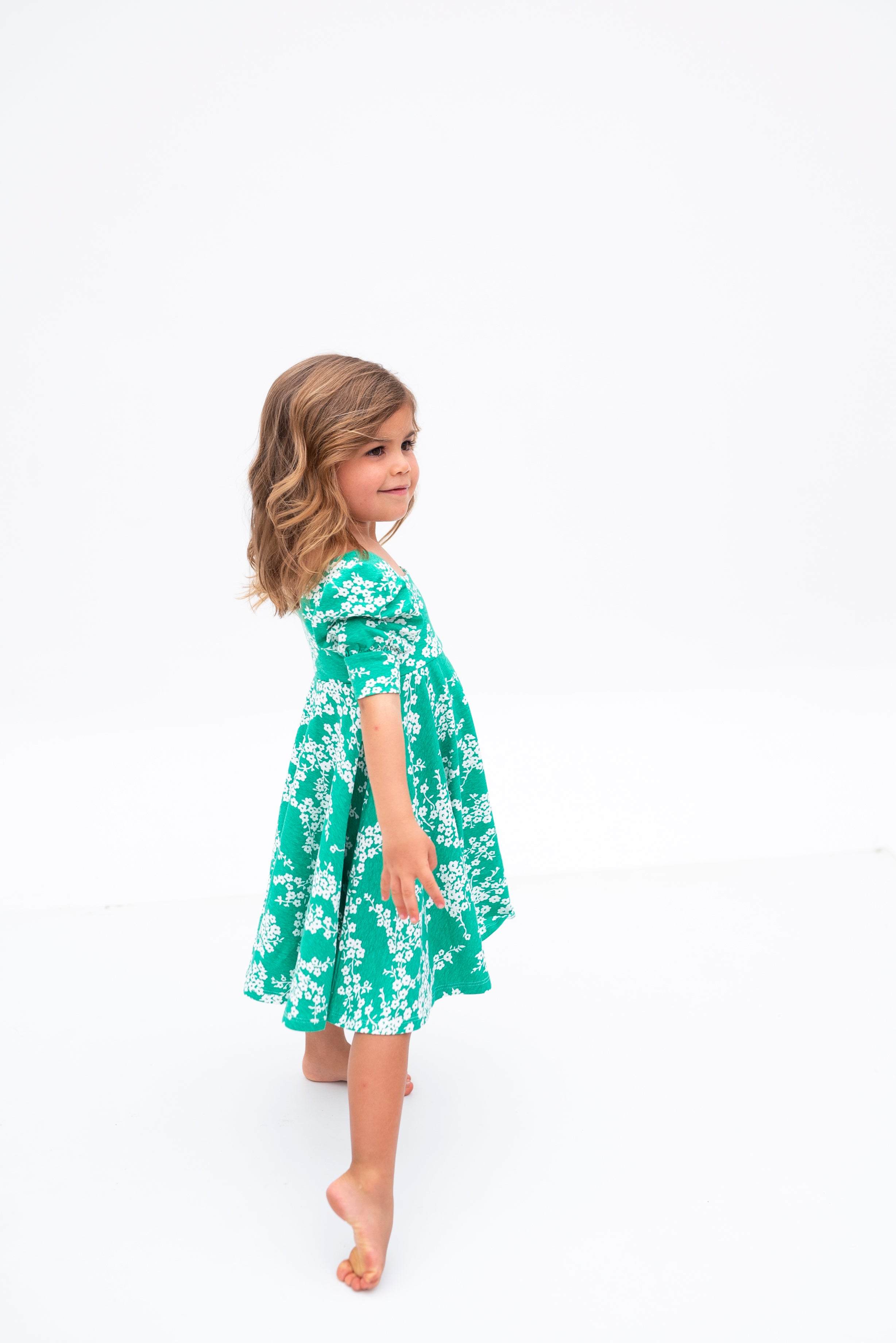 VESTIDO MAGNOLIA VERDE ESMERALDA