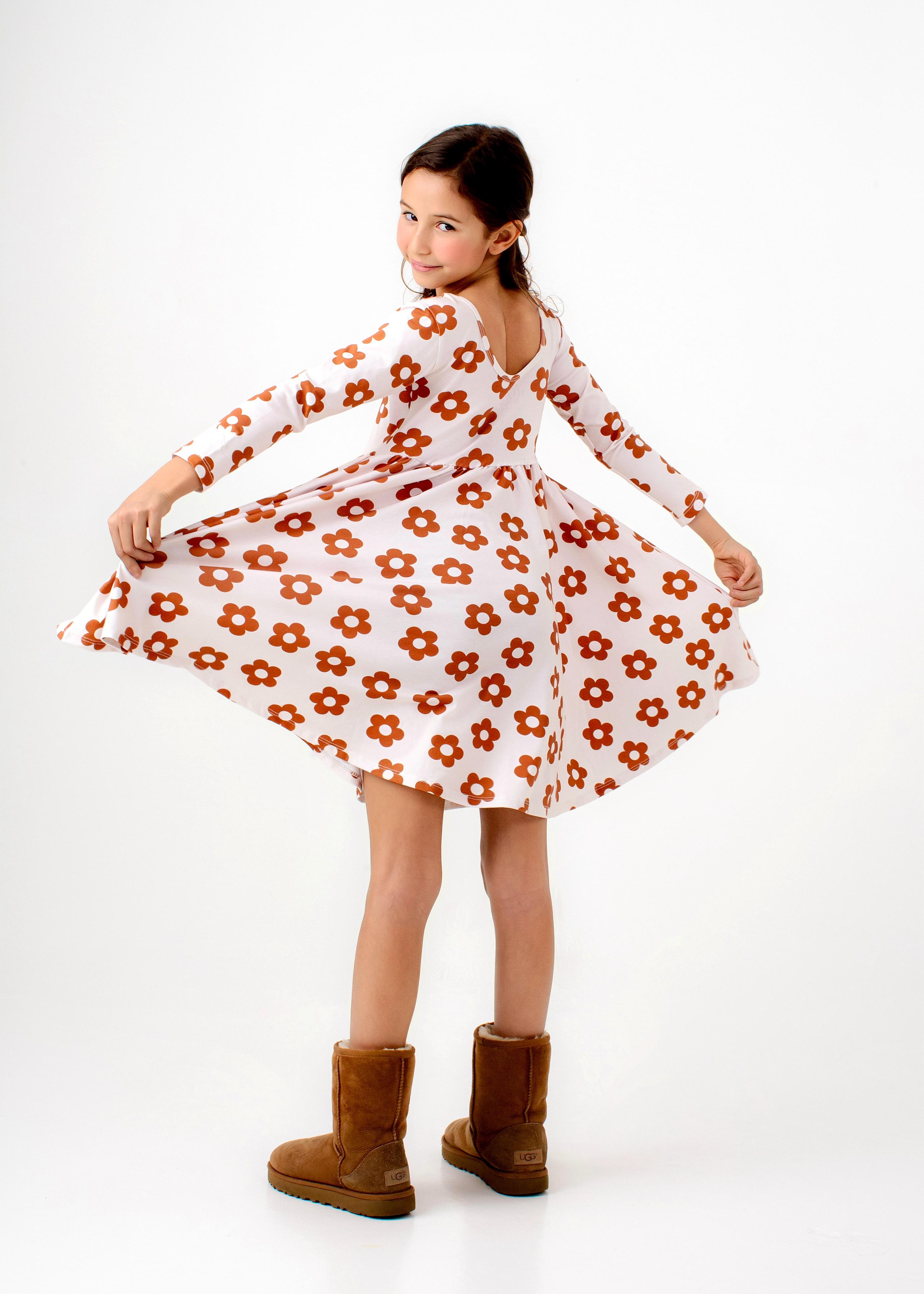 VESTIDO BALLET FLORES BROWNIE POP