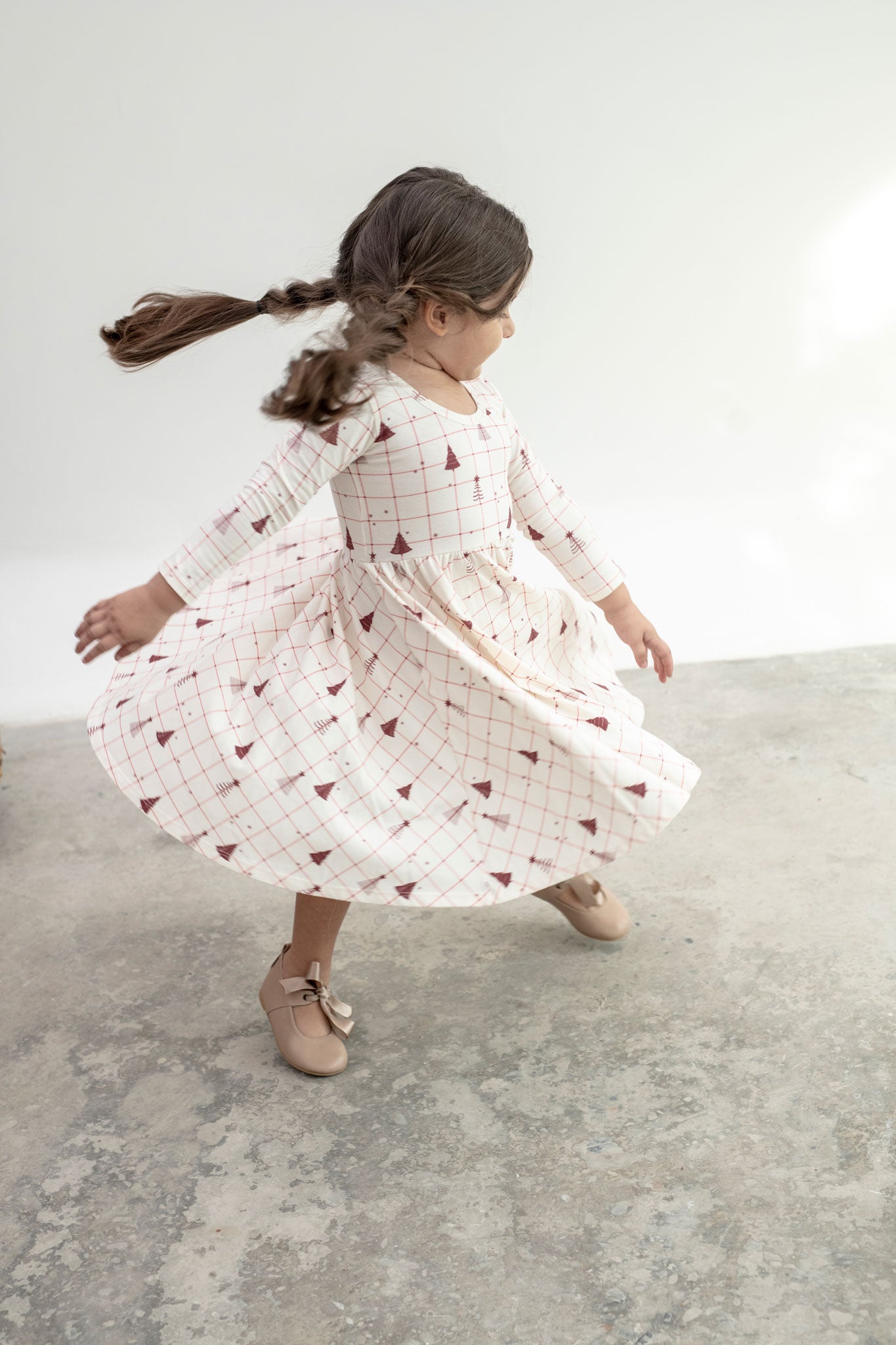 VESTIDO BALLET JARDIN ARBOLES NAVIDAD