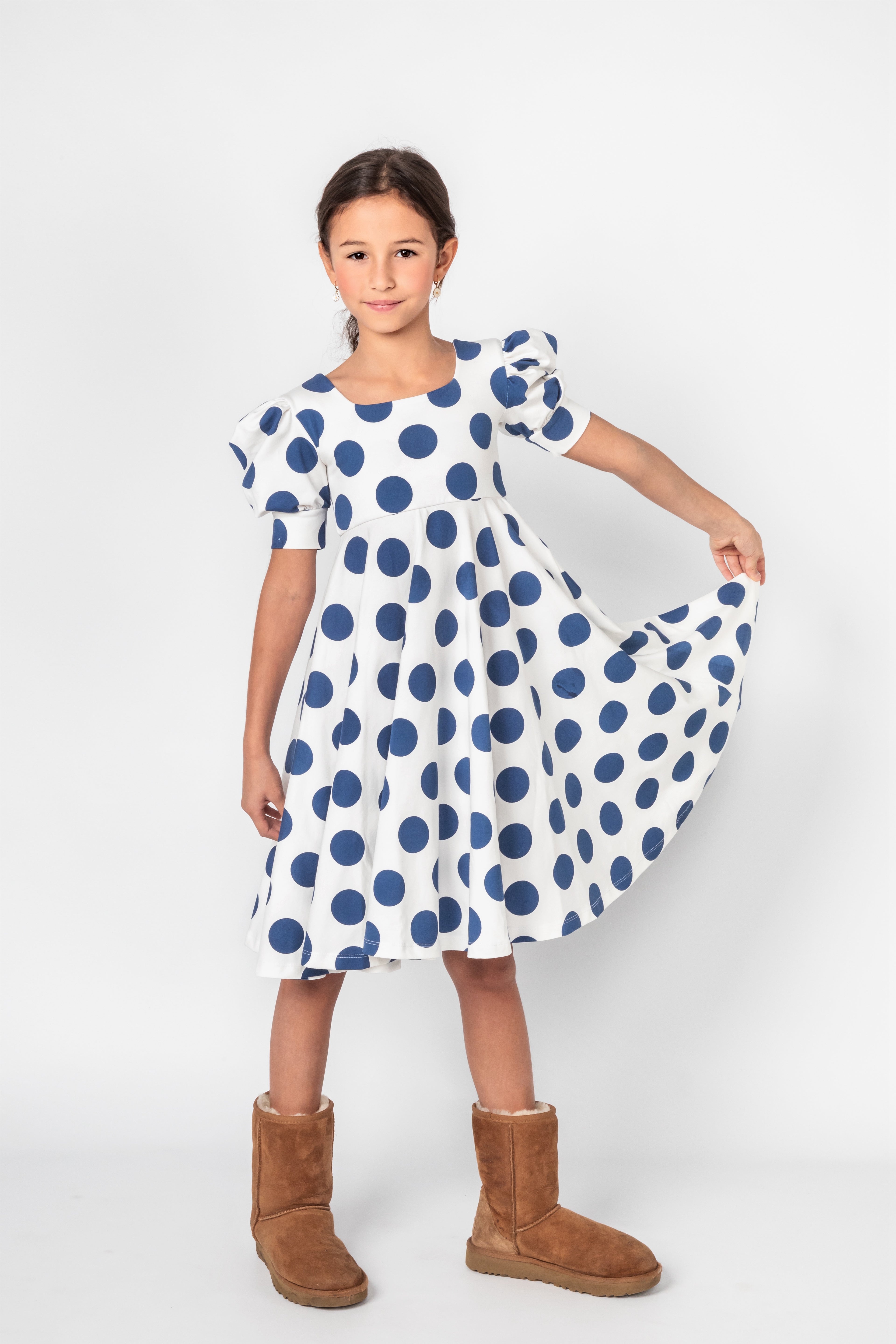 VESTIDO MAGNOLIA POLKA DOTS AZUL