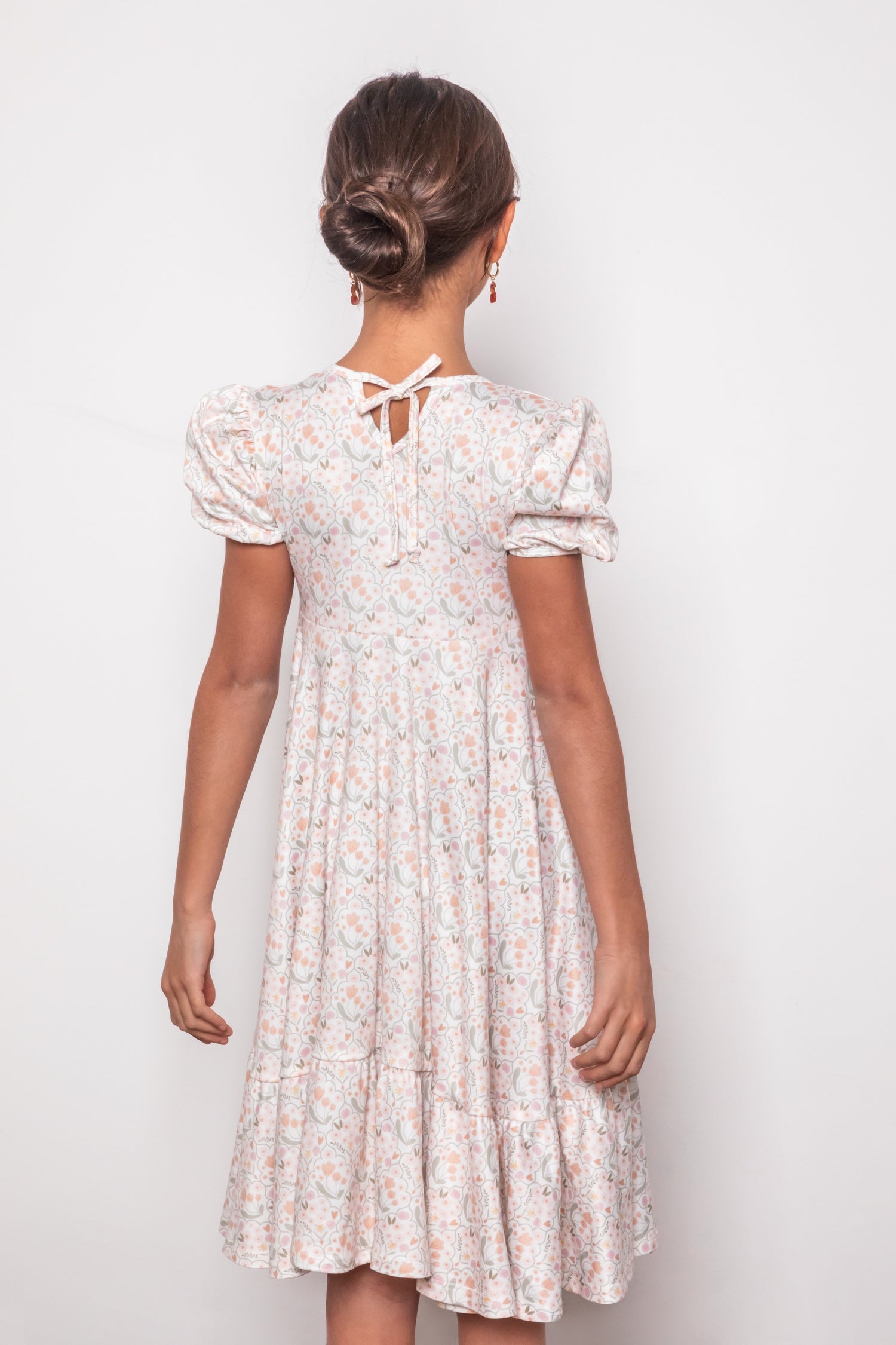 VESTIDO JOSEFINA CREMA FLORAL
