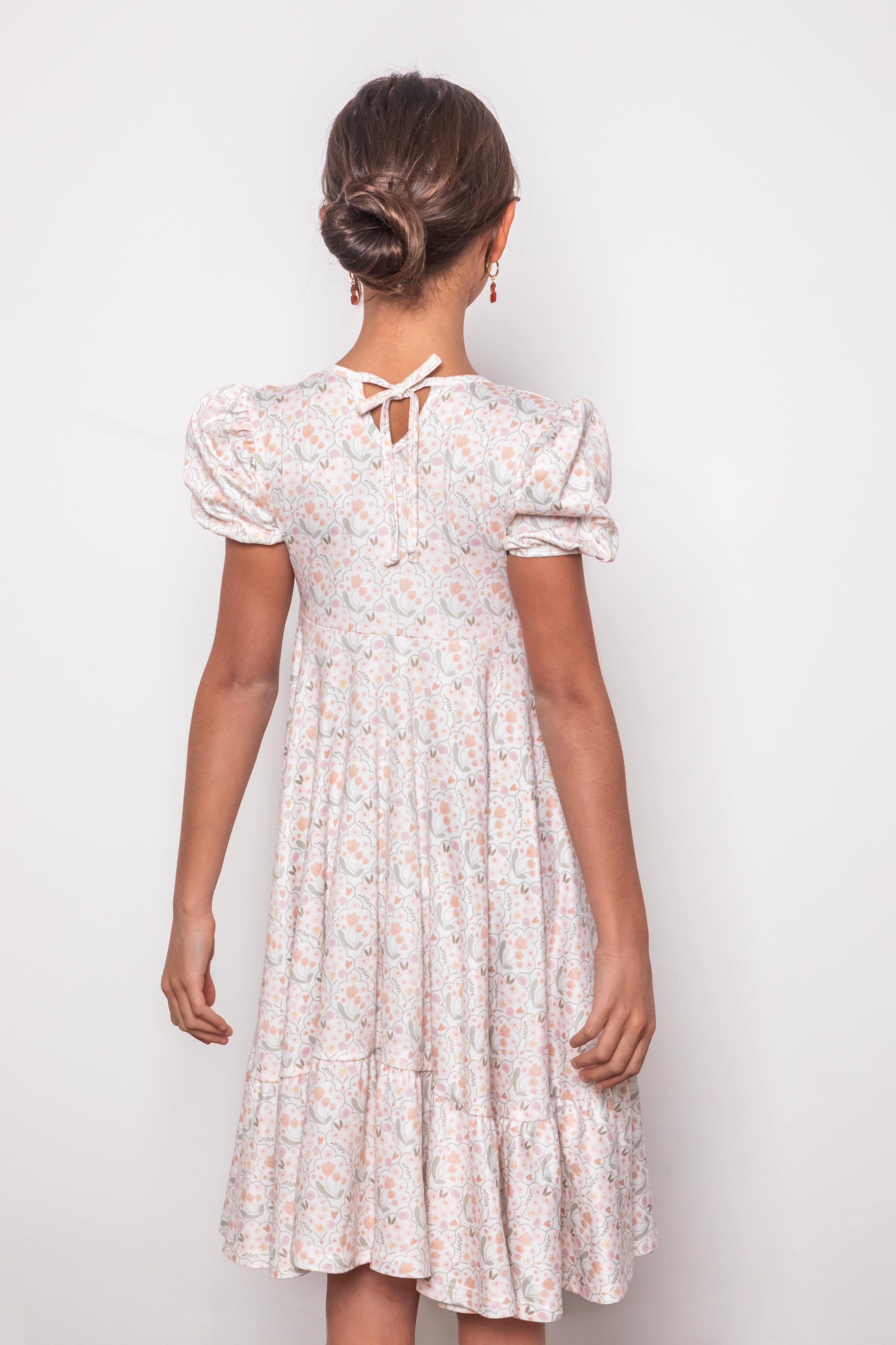 VESTIDO JOSEFINA CREMA FLORAL