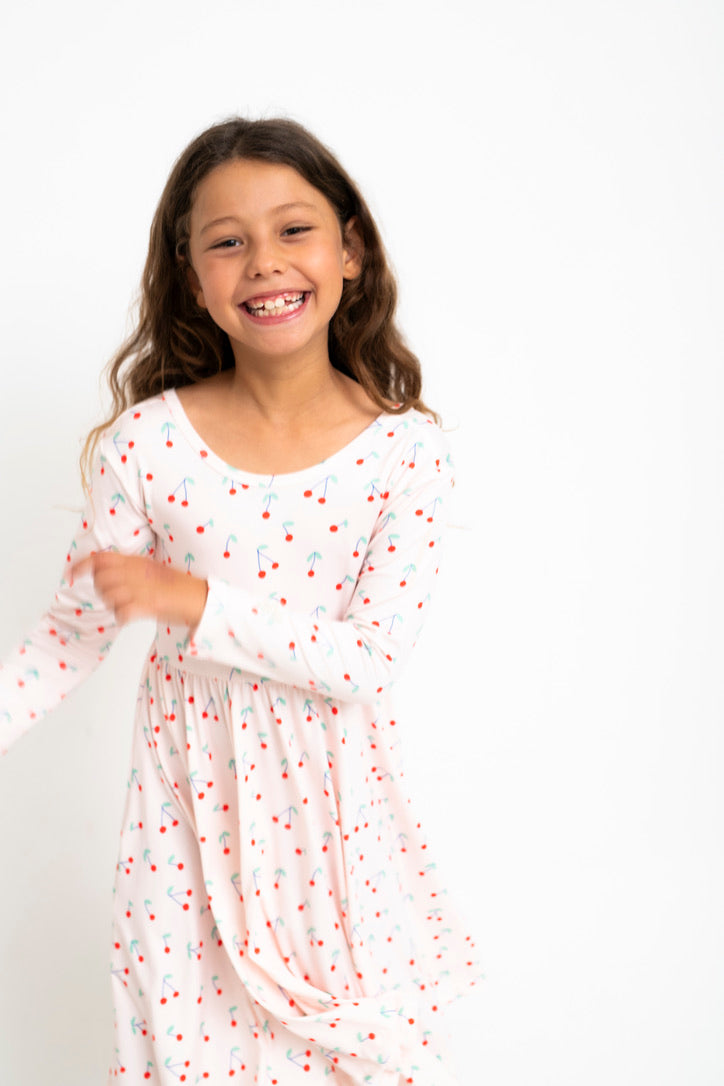 VESTIDO BALLET ECO PINK CHERRIES