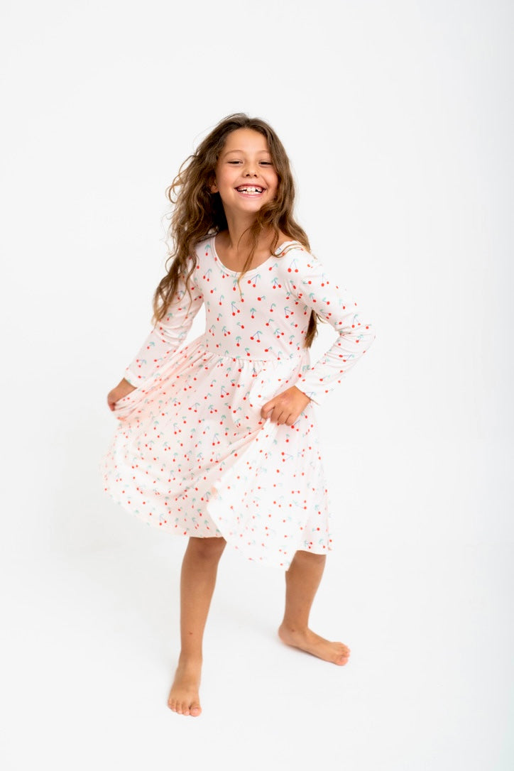 VESTIDO BALLET ECO PINK CHERRIES