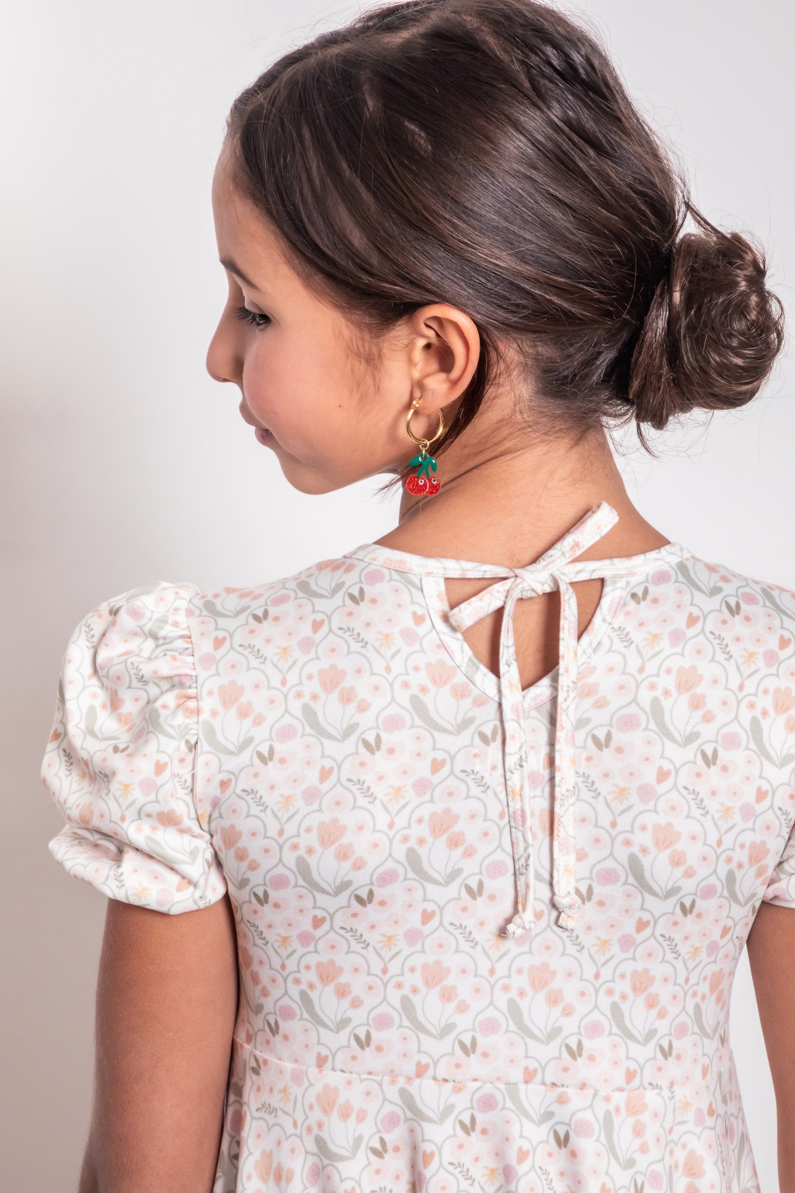 VESTIDO JOSEFINA CREMA FLORAL