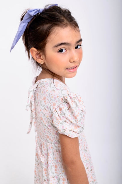 VESTIDO JOSEFINA CREMA FLORAL