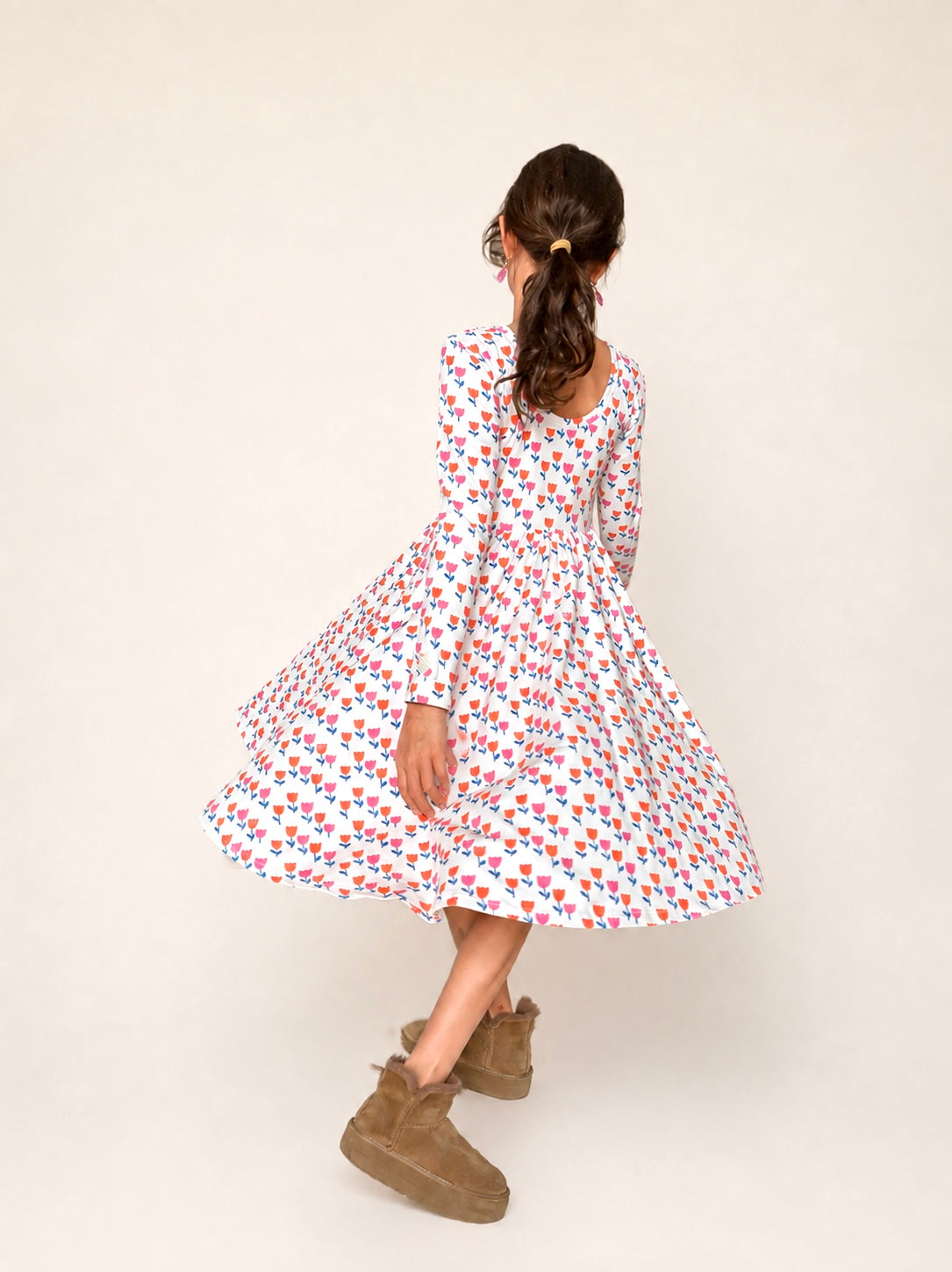 VESTIDO BALLET TULIPS MANGA LARGA