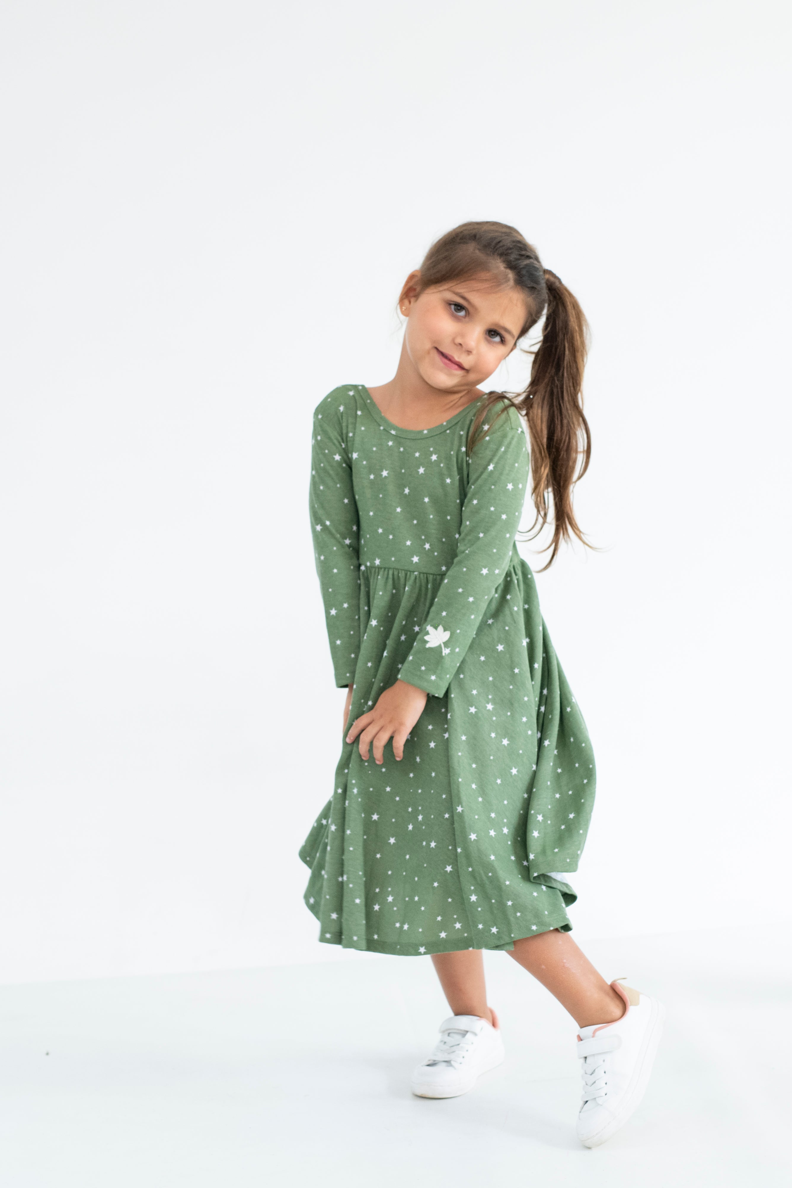 VESTIDO BALLET VERDE OLIVA