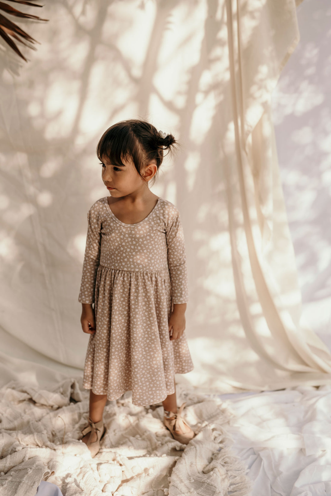 VESTIDO BALLET IVORY FLOWERS