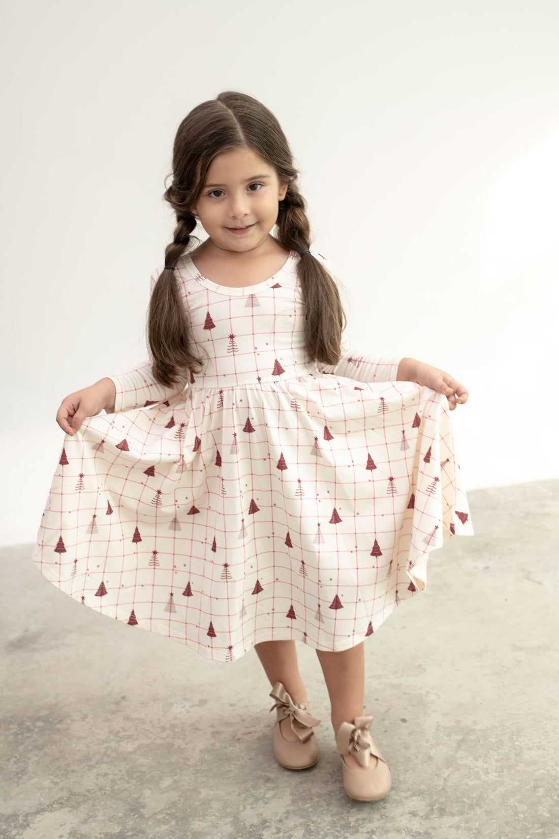 VESTIDO BALLET JARDIN ARBOLES NAVIDAD